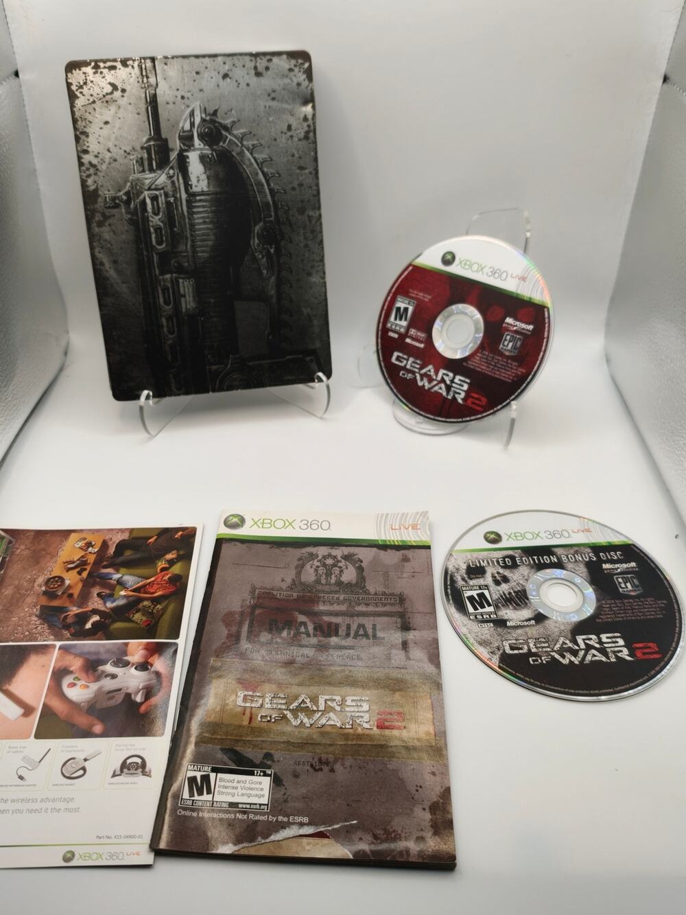 Gears of War 2 Xbox 360 Limited Edition CIB 2-Disc